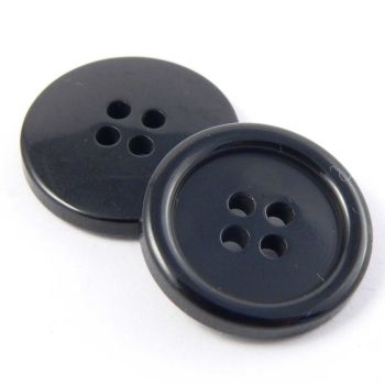 20mm Black Blazer/Suit 4 Hole Button