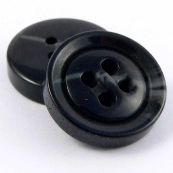 22mm Chunky Grey & Black 4 hole Sewing Button 