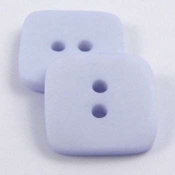 18mm Pale Blue Blue Matt Square Style 2 Hole Button