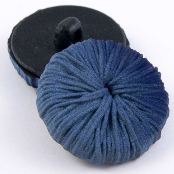 28mm Graduated Blue Faux Fabric Shank Coat Button
