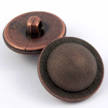 15mm Textured Copper Domed Shank Suit Button