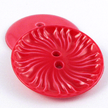 34mm Ceramic Style Pink 2 Hole Coat Button