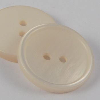 20mm 25% Recycled Cream MOP Effect 2 Hole Suit/Shirt Button