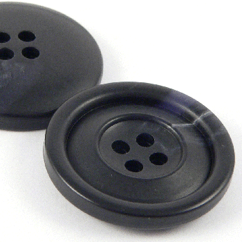 23mm Dark Navy Horn Effect 10% Recycled Sugar Cane Pulp & Urea 4 Hole Suit Button