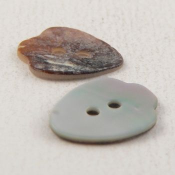 15mm Natural Agoya Shell Arrowhead 2 Hole Button