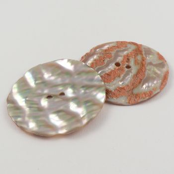 50mm Australian Abalone Shell 2 Hole Button