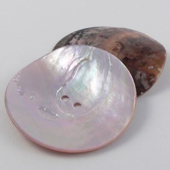 50mm Lilac Agoya Shell 2 Hole Button