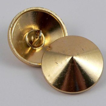22mm Gold Pyramid Vintage Shank Button  