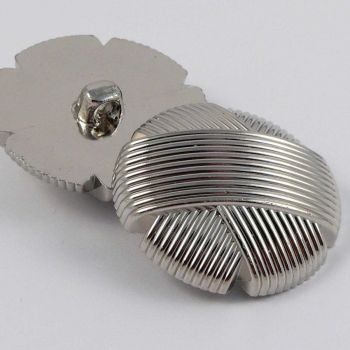 23mm Contemporary Silver Shank Sewing Button