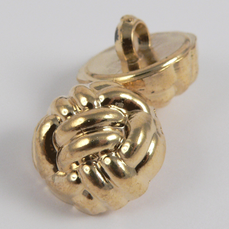 15mm Gold Knotted Shank Button