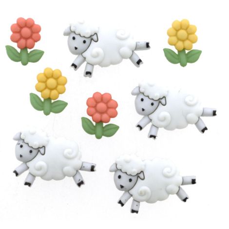 Dress It Up 'Counting Sheep' Button Pack