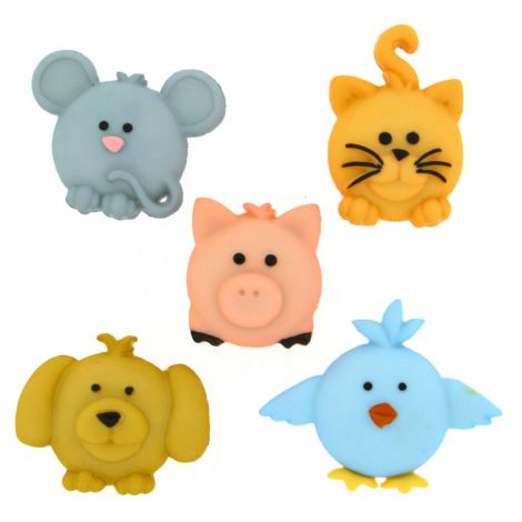 Dress It Up 'Pudgy Pets' Button Pack