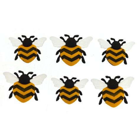 Dress It Up 'Bee happy' Button Pack