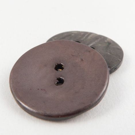 30mm Italian Glazed Grey Coconut 2 Hole Button