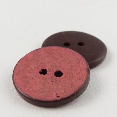 23mm Dusky Pink Coconut 2 Hole Button