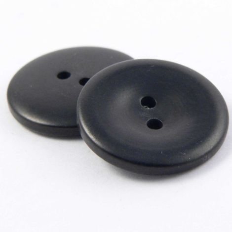 20mm Black Corozo 2 Hole Button