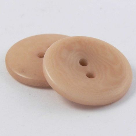 11.5mm Natural Brown Corozo 2 Hole Button