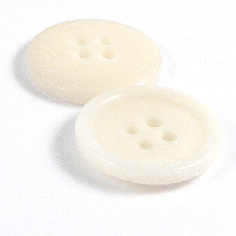 15mm natural Corozo Rimmed 4 Hole Button