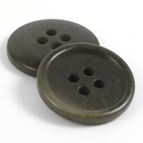 15mm Green Corozo Rimmed 4 Hole Button