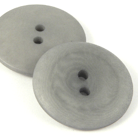 15mm Grey Corozo 2 Hole Button