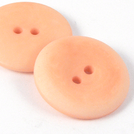 15mm Peach Corozo 2 Hole Button