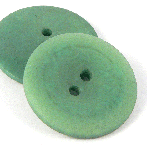 15mm Emerald Green Corozo 2 Hole Button