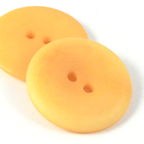 15mm Yellow Corozo 2 Hole Button