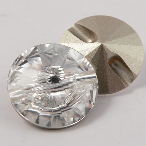 10mm Swarovski Austrian Crystal Clear Shank Button