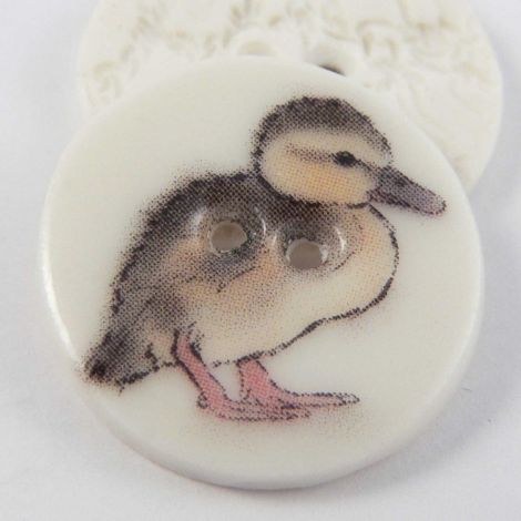 23mm Ceramic Duckling 2 Hole Button