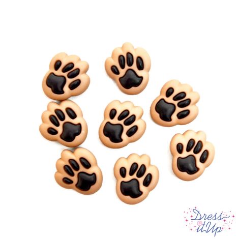 Dress It Up 'Dog Paws' Button Pack