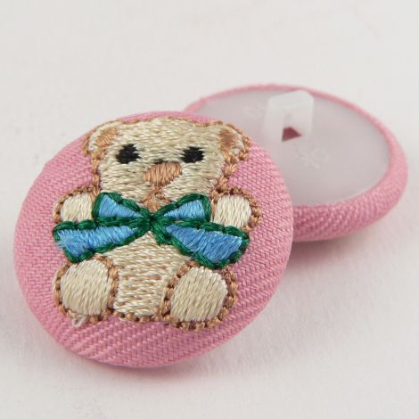 25mm Italian Embroidered Teddy Shank Button