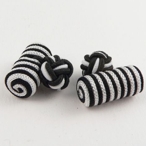 19mm Mens Fabric Cufflinks