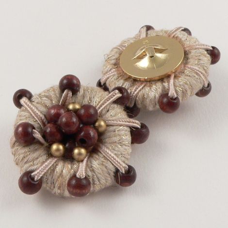 42mm Equisite Natural Beaded Shank Button