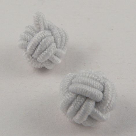 10mm White Chinese Knot Ribbon Shank Button