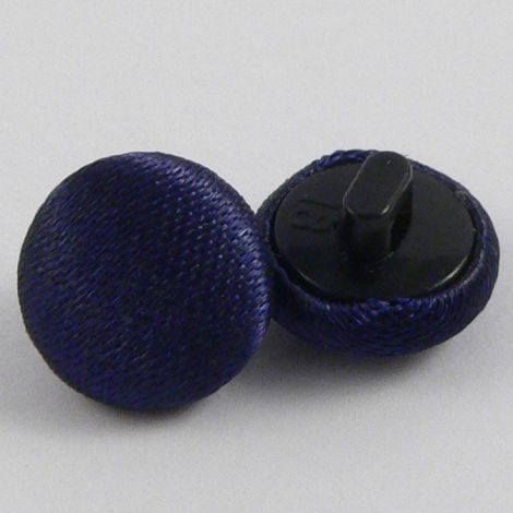 11mm Navy Economy Satin Covered Shank Buttons