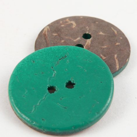 15mm Green Coconut 2 Hole Button