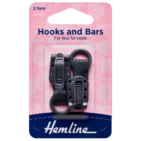  Dark Grey Hooks & Bars Hemline