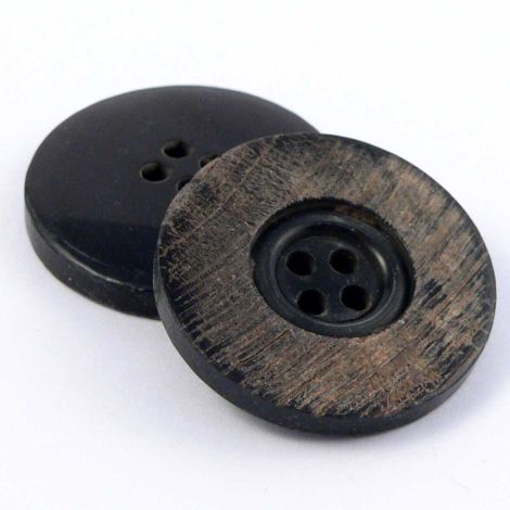 28mm Rustic Horn 4 Hole Button