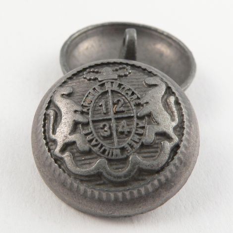 25mm Coat of Arms Pewter Metal Shank Button