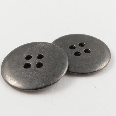 25mm Pewter  Metal 4 Hole Button