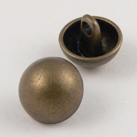 11mm Brass Domed Metal Shank Upholstery Button