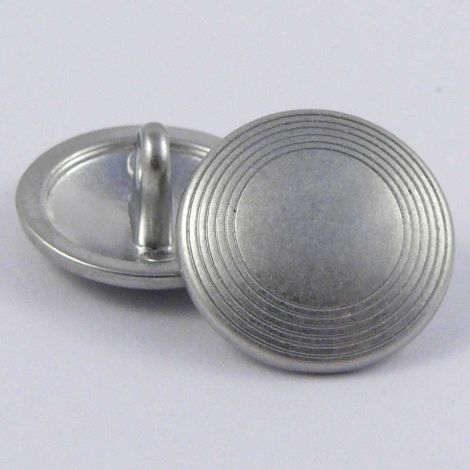 15mm Silver Metal Blazer Shank Button
