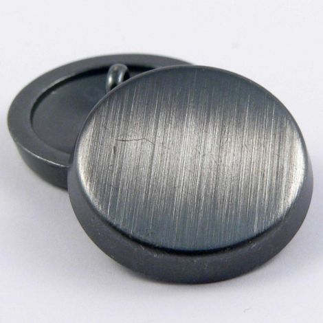 23mm Brushed Pewter Chunky Flat Shank Button