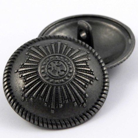 20mm Pewter Sundial Effect Shank Metal Button