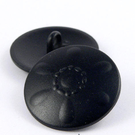 23mm Matt black Contemporary Designed Metal Shank Button