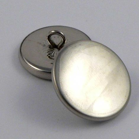 23mm Vintage Silver 2 Piece Metal Shank Button 