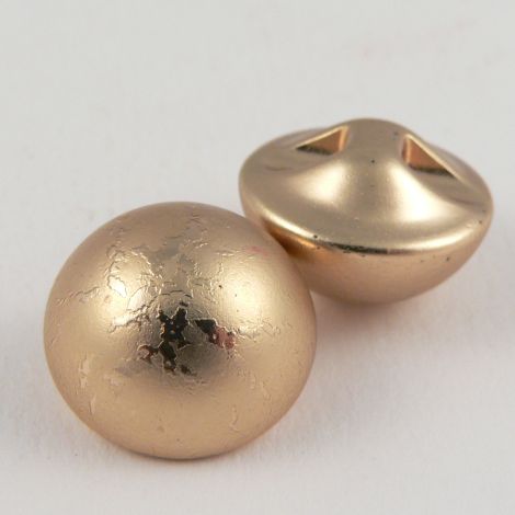 17mm Gold Textured Domed Shank Sewing Button