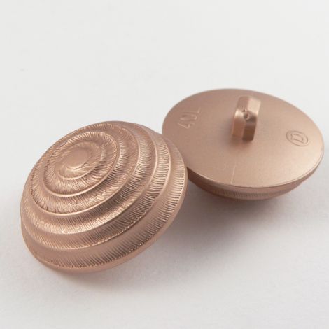 25mm Copper Pyramid Domed Shank Coat Button