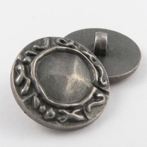 15mm Pewter Rugged Shank Sewing Button
