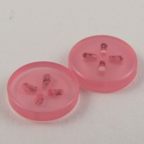 10mm Pink Shirt 4 Hole Button